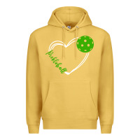 Antique Gold love pickleball women Premium Hoodie - linhVisuals