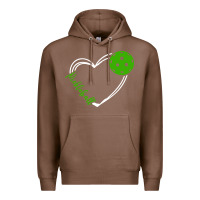 Chestnut love pickleball women Premium Hoodie - linhVisuals