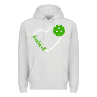 Dove Grey love pickleball women Premium Hoodie - linhVisuals