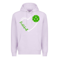 Lilac love pickleball women Premium Hoodie - linhVisuals