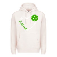 Pale Pink love pickleball women Premium Hoodie - linhVisuals