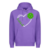 Purple love pickleball women Premium Hoodie - linhVisuals