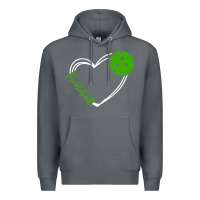 Rock love pickleball women Premium Hoodie - linhVisuals