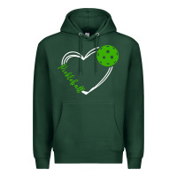 Sports Green love pickleball women Premium Hoodie - linhVisuals