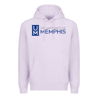 Lilac University Of Memphis Wordmark Premium Hoodie - linhVisuals