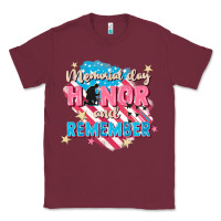 Burgundy Memorial Day honor and remember Classic Tee - FaDigitalArtStudio