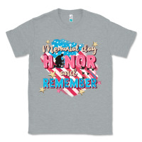 Heather Grey Memorial Day honor and remember Classic Tee - FaDigitalArtStudio