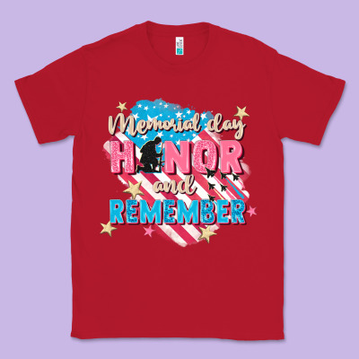 Memorial Day Honor And Remember Classic Tee Designed By Fadigitalartstudio