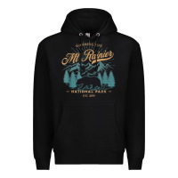 Black mount rainier national park washington usa vacation hiking Premium Hoodie - linhVisuals