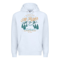 White mount rainier national park washington usa vacation hiking Premium Hoodie - linhVisuals