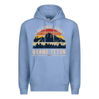 Colony Blue national park grand teton vintage retro hiking Premium Hoodie - linhVisuals