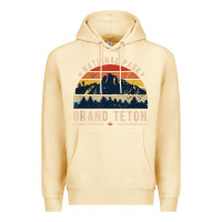 Pina Colada national park grand teton vintage retro hiking Premium Hoodie - linhVisuals