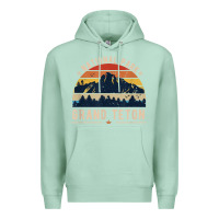 Seafoam national park grand teton vintage retro hiking Premium Hoodie - linhVisuals