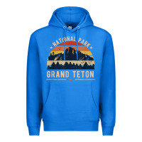 True Royal national park grand teton vintage retro hiking Premium Hoodie - linhVisuals