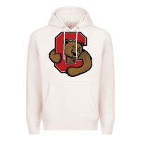 Pale Pink Cornell Big Red Premium Hoodie - linhVisuals