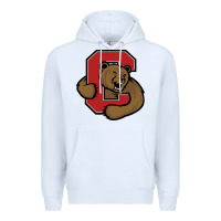 White Cornell Big Red Premium Hoodie - linhVisuals