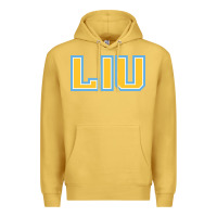 Antique Gold Liu Gold Wordmark Premium Hoodie - linhVisuals