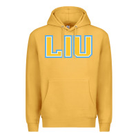 Mustard Liu Gold Wordmark Premium Hoodie - linhVisuals