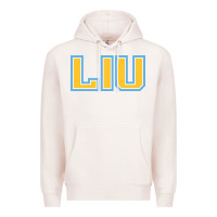 Pale Pink Liu Gold Wordmark Premium Hoodie - linhVisuals