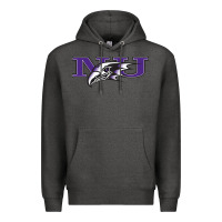 Charcoal Heather Niagara Purple Eagles Premium Hoodie - linhVisuals