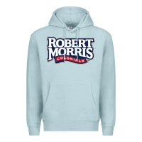 Blue Mist Robert Morris Colonials Wordmark Premium Hoodie - linhVisuals