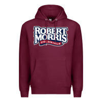 Burgundy Robert Morris Colonials Wordmark Premium Hoodie - linhVisuals