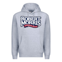 Heather Grey Robert Morris Colonials Wordmark Premium Hoodie - linhVisuals