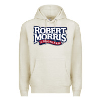 Oatmeal Heather Robert Morris Colonials Wordmark Premium Hoodie - linhVisuals