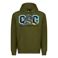 Army Green quad city storm Premium Hoodie - linhVisuals