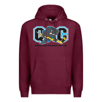Burgundy quad city storm Premium Hoodie - linhVisuals