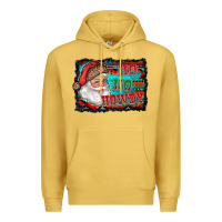 Antique Gold ho ho howdy with santa Premium Hoodie - RanaPortraitStore