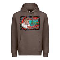 Coffee ho ho howdy with santa Premium Hoodie - RanaPortraitStore