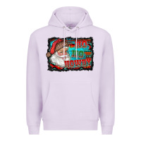 Lilac ho ho howdy with santa Premium Hoodie - RanaPortraitStore