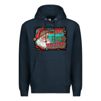 Navy ho ho howdy with santa Premium Hoodie - RanaPortraitStore