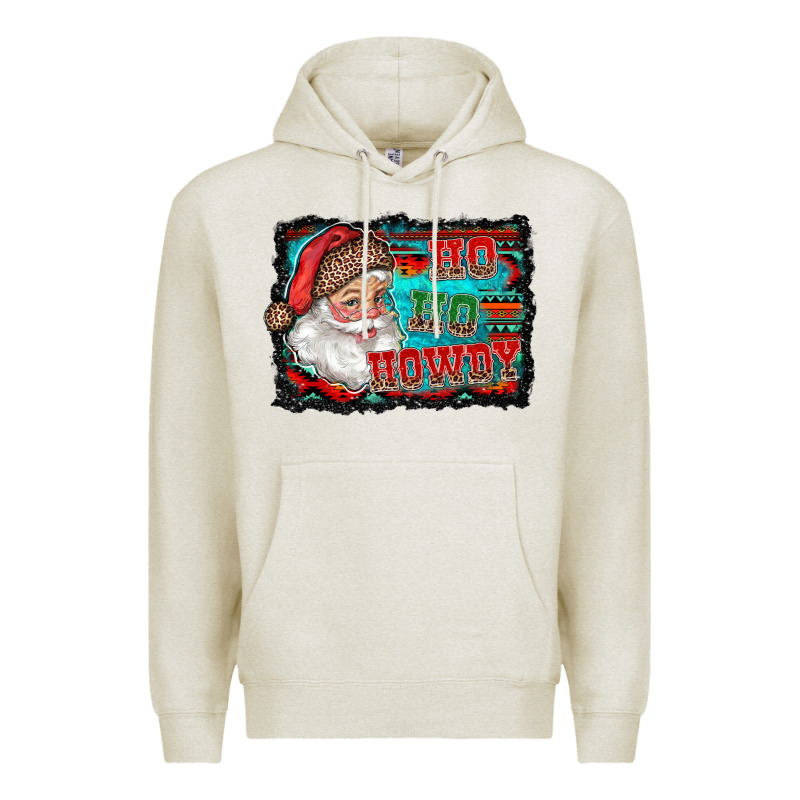 Ho Ho Howdy With Santa Premium Hoodie by RanaPortraitStore | Teevron