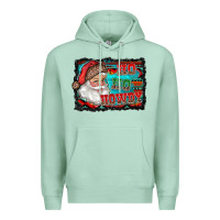 Seafoam ho ho howdy with santa Premium Hoodie - RanaPortraitStore