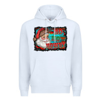 White ho ho howdy with santa Premium Hoodie - RanaPortraitStore