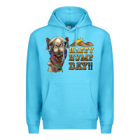 Ocean Blue happy hump day camel Premium Hoodie - BarkalooDesign