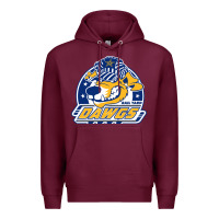 Burgundy roanoke rail yard dawgs Premium Hoodie - linhVisuals