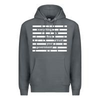 Rock Everything is fine trust your government Premium Hoodie - linhVisuals