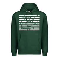 Sports Green Everything is fine trust your government Premium Hoodie - linhVisuals