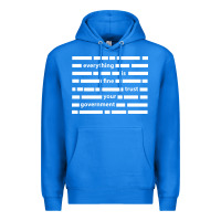 True Royal Everything is fine trust your government Premium Hoodie - linhVisuals