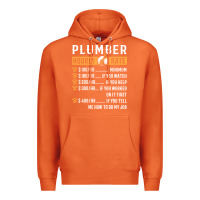 Carrot funny plumber gifts   plumber hourly rate hoodie Premium Hoodie - linhVisuals