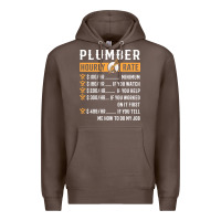 Coffee funny plumber gifts   plumber hourly rate hoodie Premium Hoodie - linhVisuals