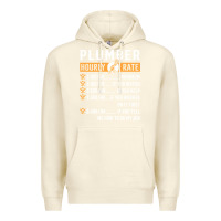 Sandshell funny plumber gifts   plumber hourly rate hoodie Premium Hoodie - linhVisuals