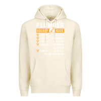 Tofu funny plumber gifts   plumber hourly rate hoodie Premium Hoodie - linhVisuals