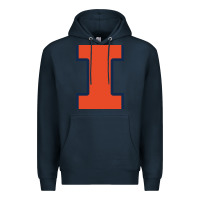 Navy Illinois Fighting Illini, Merch Premium Hoodie - linhVisuals