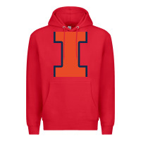 Red Illinois Fighting Illini, Merch Premium Hoodie - linhVisuals