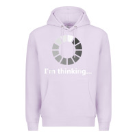 Lilac funny programmer i'm thinking t shirt Premium Hoodie - linhVisuals