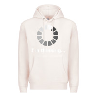Pale Pink funny programmer i'm thinking t shirt Premium Hoodie - linhVisuals